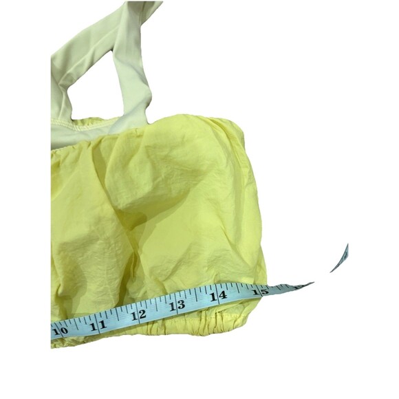 Daily Drills Yellow Nylon Bubble Set Shirt And Bra Small Medium - Picture 9 of 10